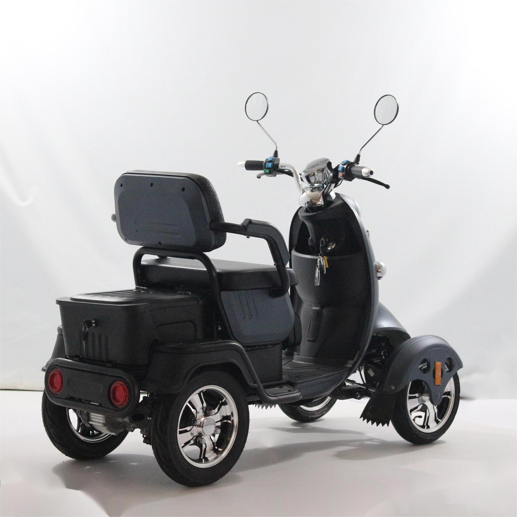 electric 4 wheel elder scooter basket